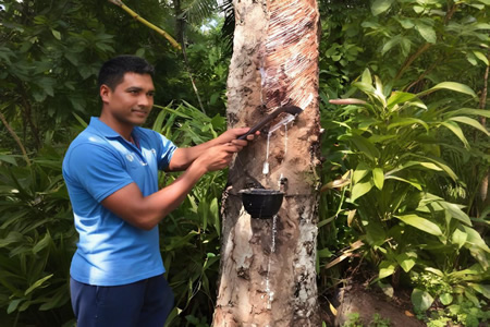 越南天然橡胶胶水收购价12.2-12.3元/公斤